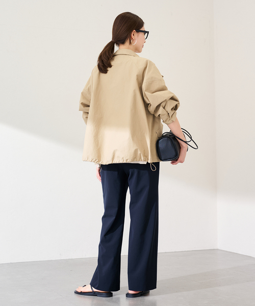 FRAMeWORK（フレームワーク）の「≪手洗い可≫ホースクロススタンドブルゾン（その他アウター・レディース・ブラック/ベージュ・36/38）」の15枚目の写真