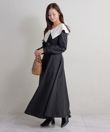 Seemi. byNICECLAUP | 【Seemi.】ビックカラーロングワンピース(ワンピース)