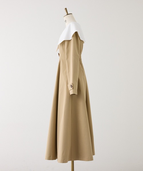 Seemi. byNICECLAUP( シーミーバイナイスクラップ)の「【Seemi.】ビックカラーロングワンピース(ワンピース・レディース・ブラック/ベージュ/ホワイト系その他・FREE)」の7枚目の写真