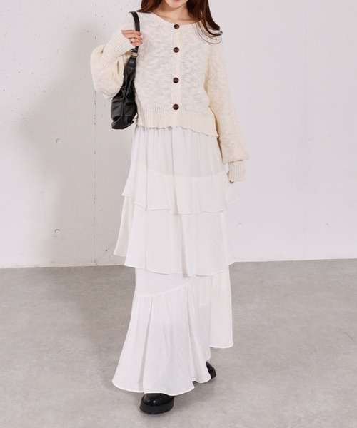 archives（アルシーヴ）の「スラブニットカーディガン（カーディガン/ボレロ・レディース・アイボリー/ブルー/ピンク・MEDIUM）」の20枚目の写真