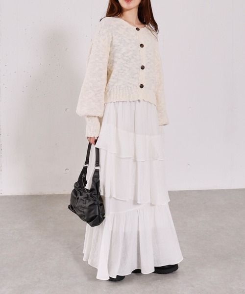 archives（アルシーヴ）の「スラブニットカーディガン（カーディガン/ボレロ・レディース・アイボリー/ブルー/ピンク・MEDIUM）」の21枚目の写真