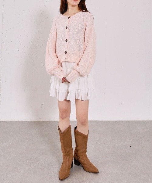 archives（アルシーヴ）の「スラブニットカーディガン（カーディガン/ボレロ・レディース・アイボリー/ブルー/ピンク・MEDIUM）」の10枚目の写真