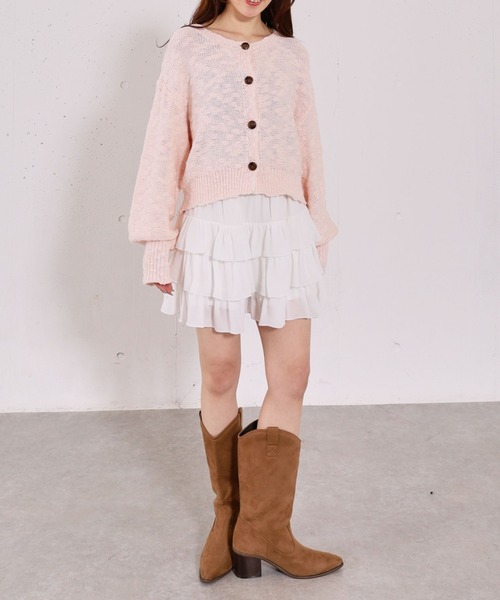 archives（アルシーヴ）の「スラブニットカーディガン（カーディガン/ボレロ・レディース・アイボリー/ブルー/ピンク・MEDIUM）」の9枚目の写真