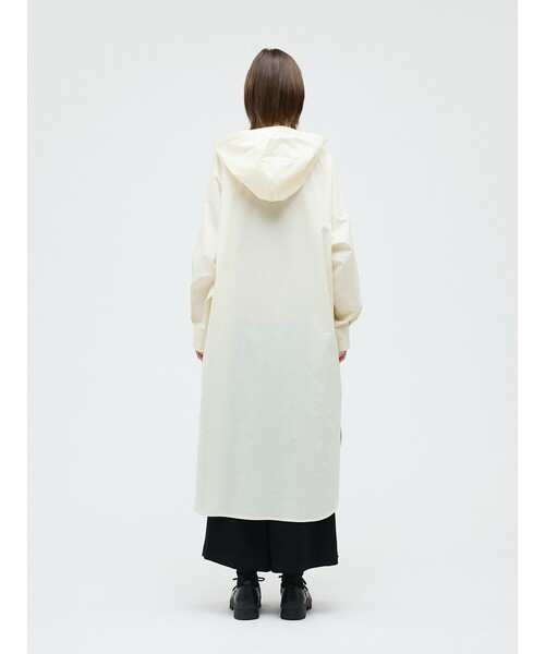 mizuiroind（ミズイロインド）の「mizuiro ind フード付きワンピース（ワンピース・レディース・アイボリー/ブラック/ベージュ/ネイビー・FREE）」の12枚目の写真