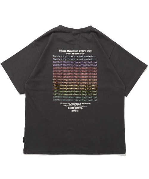 KRIFF MAYER Lady's Collection(クリフメイヤーレディースコレクション)の「【本体綿100%】プリント半袖T(Shine)(Tシャツ/カットソー・レディース・オフホワイト/ベージュ/チャコール/カラフル/ライトグリーン・LARGE/MEDIUM)」の14枚目の写真