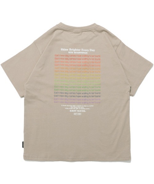 KRIFF MAYER Lady's Collection(クリフメイヤーレディースコレクション)の「【本体綿100%】プリント半袖T(Shine)(Tシャツ/カットソー・レディース・オフホワイト/ベージュ/チャコール/カラフル/ライトグリーン・LARGE/MEDIUM)」の16枚目の写真