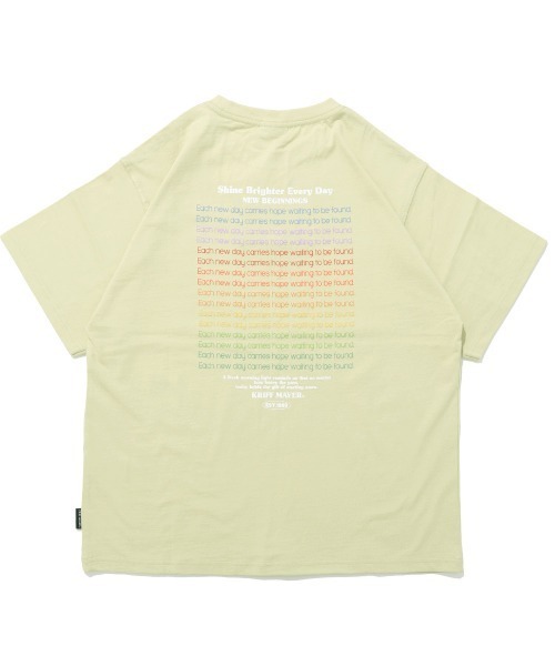 KRIFF MAYER Lady's Collection(クリフメイヤーレディースコレクション)の「【本体綿100%】プリント半袖T(Shine)(Tシャツ/カットソー・レディース・オフホワイト/ベージュ/チャコール/カラフル/ライトグリーン・LARGE/MEDIUM)」の18枚目の写真