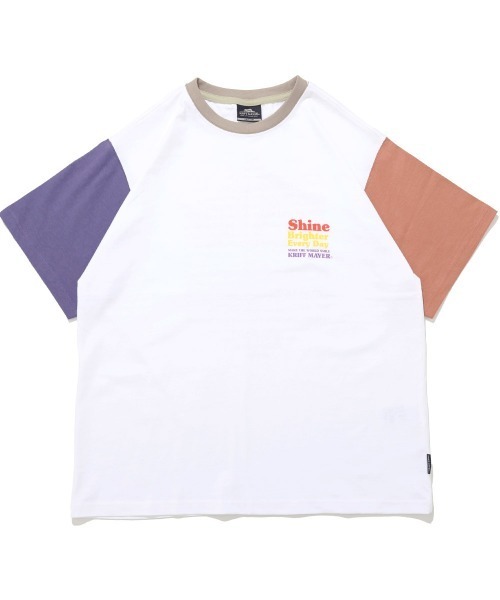 KRIFF MAYER Lady's Collection(クリフメイヤーレディースコレクション)の「【本体綿100%】プリント半袖T(Shine)(Tシャツ/カットソー・レディース・オフホワイト/ベージュ/チャコール/カラフル/ライトグリーン・LARGE/MEDIUM)」の19枚目の写真