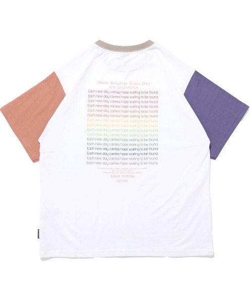 KRIFF MAYER Lady's Collection(クリフメイヤーレディースコレクション)の「【本体綿100%】プリント半袖T(Shine)(Tシャツ/カットソー・レディース・オフホワイト/ベージュ/チャコール/カラフル/ライトグリーン・LARGE/MEDIUM)」の20枚目の写真