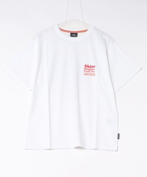 KRIFF MAYER Lady's Collection(クリフメイヤーレディースコレクション)の「【本体綿100%】プリント半袖T(Shine)(Tシャツ/カットソー・レディース・オフホワイト/ベージュ/チャコール/カラフル/ライトグリーン・LARGE/MEDIUM)」の21枚目の写真