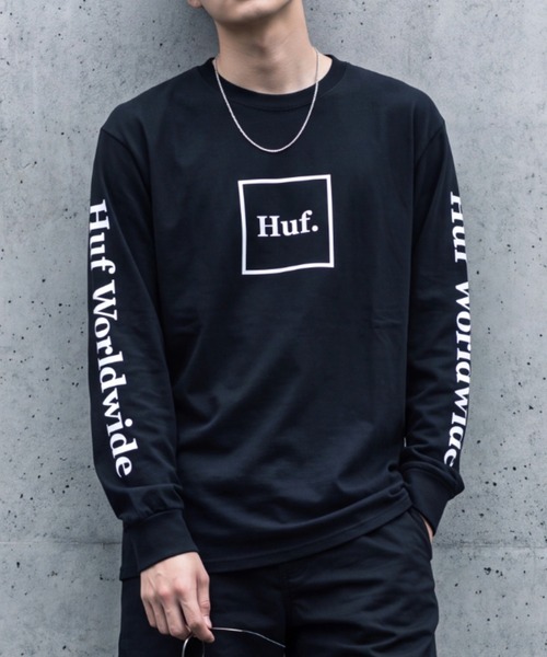 INNOCENT(イノセント)の「【T17】【HUF/ハフ】ESSENTIALS DOMESTIC L/S T(Tシャツ/カットソー・メンズ・ホワイト/ブラック/グレー・X-LARGE/MEDIUM/LARGE)」の2枚目の写真