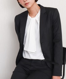 libelle more | 【防汚加工／イージーケア／透けにくい】ラクケア アクセサリー付きボウタイブラウス(シャツ/ブラウス)