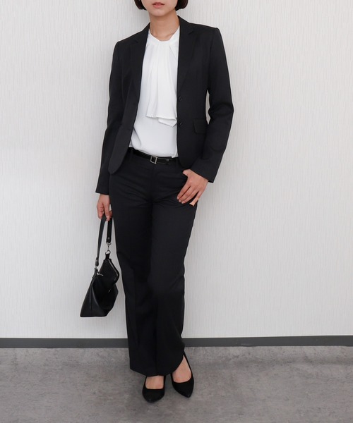 libelle more（リベル モア）の「【防汚加工／イージーケア／透けにくい】ラクケア アクセサリー付きボウタイブラウス（シャツ/ブラウス・レディース・ホワイト系その他/ネイビー/グレイッシュベージュ/オフホワイト・M/L）」の14枚目の写真