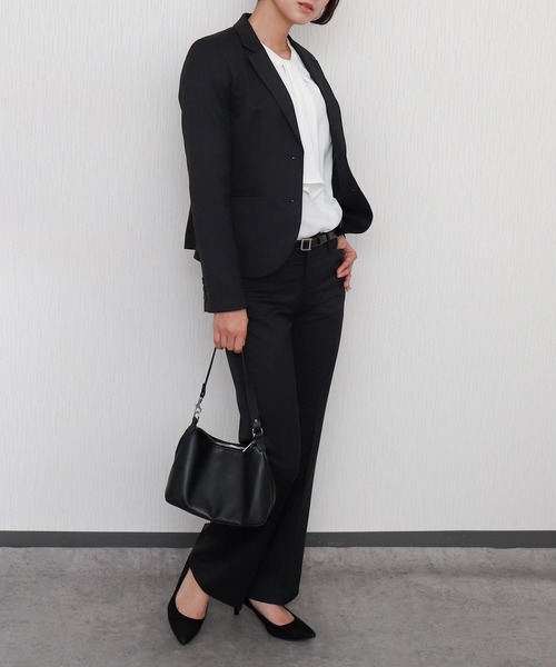 libelle more（リベル モア）の「【防汚加工／イージーケア／透けにくい】ラクケア アクセサリー付きボウタイブラウス（シャツ/ブラウス・レディース・ホワイト系その他/ネイビー/グレイッシュベージュ/オフホワイト・M/L）」の15枚目の写真