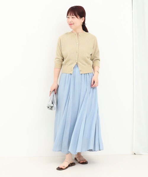 NOLLEY’S（ノーリーズ）の「ラメノットカーディガン（カーディガン/ボレロ・レディース・ブルー系その他/イエロー系その他/ブラック系その他・38）」の4枚目の写真