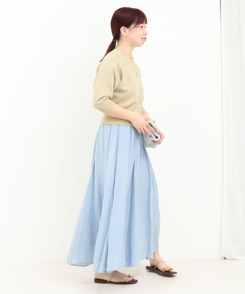 NOLLEY’S（ノーリーズ）の「ラメノットカーディガン（カーディガン/ボレロ・レディース・ブルー系その他/イエロー系その他/ブラック系その他・38）」の6枚目の写真