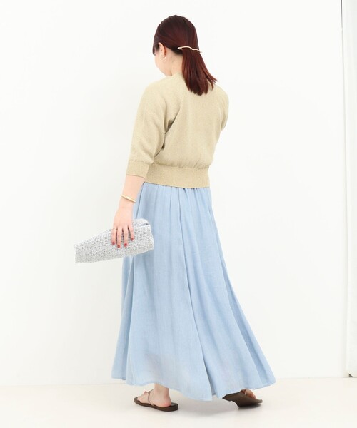 NOLLEY’S（ノーリーズ）の「ラメノットカーディガン（カーディガン/ボレロ・レディース・ブルー系その他/イエロー系その他/ブラック系その他・38）」の10枚目の写真