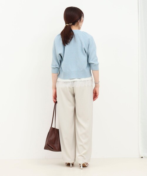 NOLLEY’S（ノーリーズ）の「ラメノットカーディガン（カーディガン/ボレロ・レディース・ブルー系その他/イエロー系その他/ブラック系その他・38）」の15枚目の写真