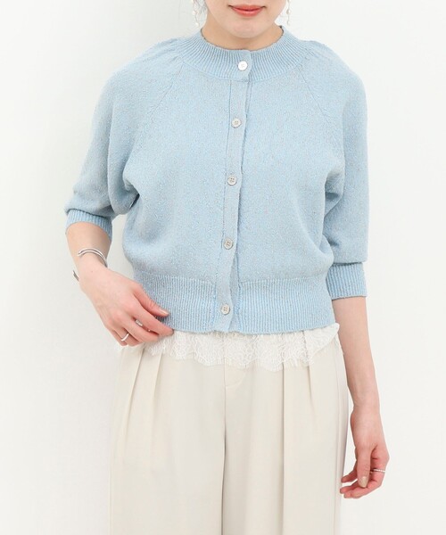 NOLLEY’S（ノーリーズ）の「ラメノットカーディガン（カーディガン/ボレロ・レディース・ブルー系その他/イエロー系その他/ブラック系その他・38）」の18枚目の写真