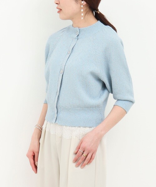 NOLLEY’S（ノーリーズ）の「ラメノットカーディガン（カーディガン/ボレロ・レディース・ブルー系その他/イエロー系その他/ブラック系その他・38）」の19枚目の写真