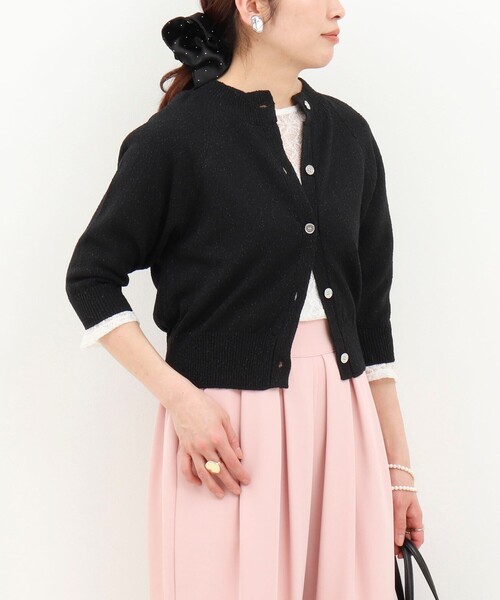 NOLLEY’S（ノーリーズ）の「ラメノットカーディガン（カーディガン/ボレロ・レディース・ブルー系その他/イエロー系その他/ブラック系その他・38）」の21枚目の写真