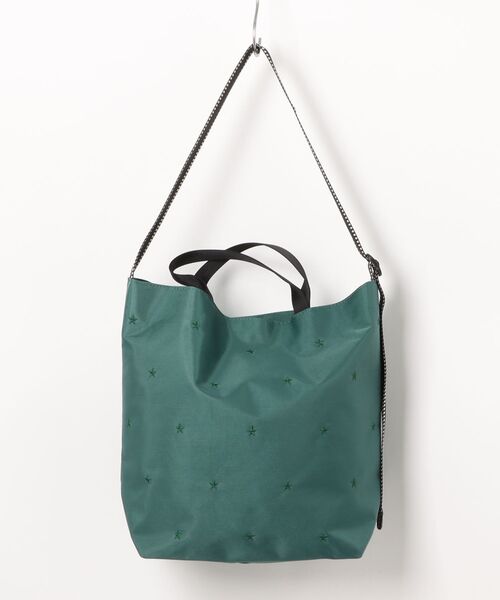 Three Four Time(スリーフォータイム)の「撥水加工星刺繍トート(トートバッグ・レディース・グリーン/ベージュ/ブラック・FREE)」の22枚目の写真
