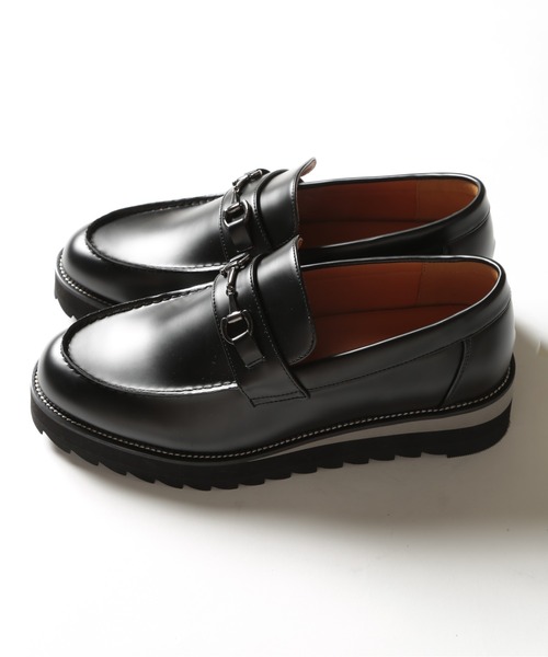HAUS(ハウス)の「【HAUS】SHARK SOLE BIT LOAFERS シャークソール ビットローファー /Pu レザーローファー(ローファー・メンズ・ブラック・M/LL/L/S)」の9枚目の写真