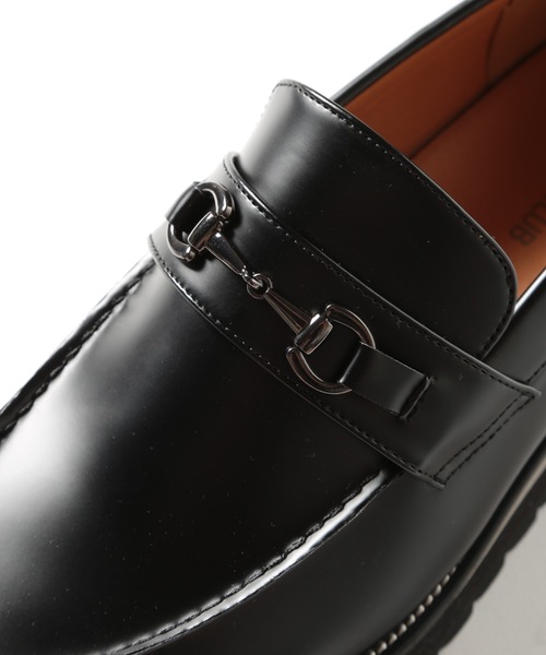 HAUS(ハウス)の「【HAUS】SHARK SOLE BIT LOAFERS シャークソール ビットローファー /Pu レザーローファー(ローファー・メンズ・ブラック・M/LL/L/S)」の6枚目の写真