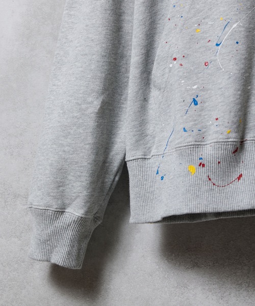 NUMBER (N)INE（ナンバーナイン）の「HAND PAINTED FIRM COTTON FULL ZIP SWEAT HOODIE / ハンドペイント ファーム コットン ワンポイント ロゴプリント ジップアップ スウェット パーカー（パーカー・メンズ・ブラック系その他2/グレー系その他2/ブラック/グレー・M/L）」の17枚目の写真