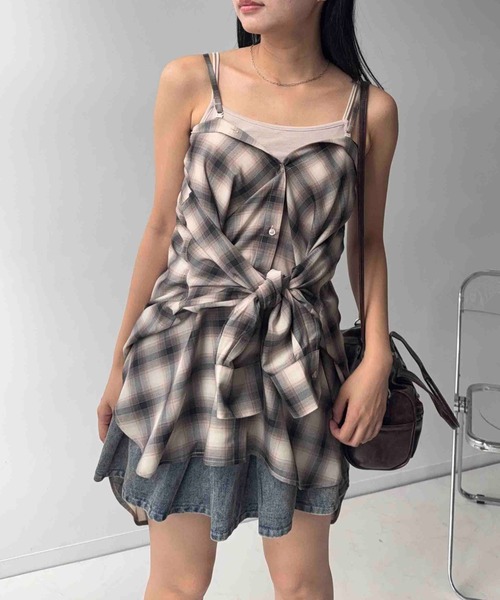 AS KNOW AS plus（アズノゥアズプラス）の「○マルチWAY ビッグシルエットシャツ【UNISEX ITEM】（シャツ/ブラウス・レディース・ブラック系/ピンク系/ブルー系/ブルー系1/グリーン系1/ベージュ系1/ブラック系1・FREE）」の12枚目の写真
