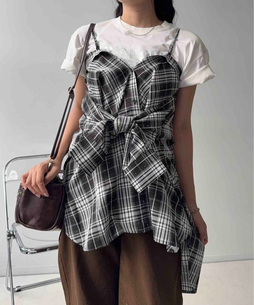 AS KNOW AS plus（アズノゥアズプラス）の「○マルチWAY ビッグシルエットシャツ【UNISEX ITEM】（シャツ/ブラウス・レディース・ブラック系/ピンク系/ブルー系/ブルー系1/グリーン系1/ベージュ系1/ブラック系1・FREE）」の20枚目の写真