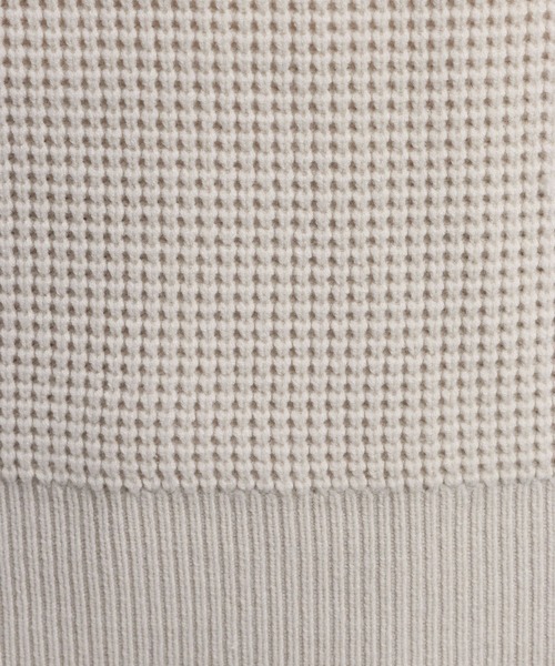 BAYFLOW(ベイフロー)の「TIDYニットプルオーバー(ニット/セーター・メンズ・チャコール/アイボリー/ピンク・LARGE/MEDIUM)」の14枚目の写真