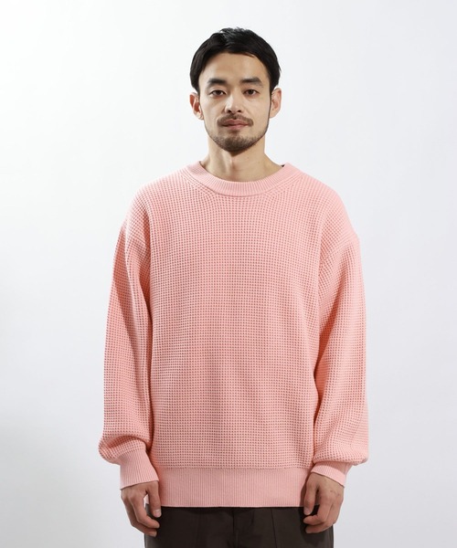 BAYFLOW(ベイフロー)の「TIDYニットプルオーバー(ニット/セーター・メンズ・チャコール/アイボリー/ピンク・LARGE/MEDIUM)」の15枚目の写真