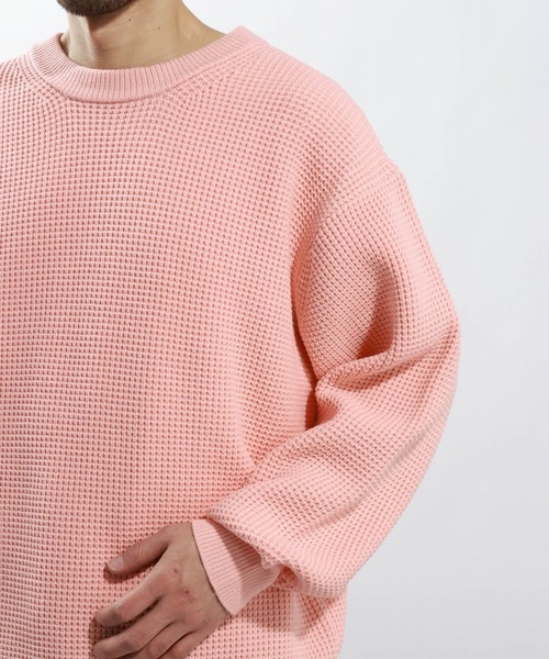 BAYFLOW(ベイフロー)の「TIDYニットプルオーバー(ニット/セーター・メンズ・チャコール/アイボリー/ピンク・LARGE/MEDIUM)」の20枚目の写真