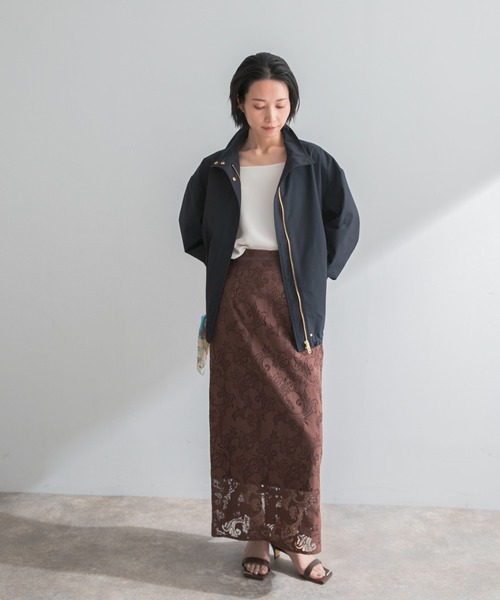 URBAN RESEARCH ROSSO WOMEN（アーバンリサーチ　ロッソ）の「ラッセルレーススカート（スカート・レディース・ブラウン/オフホワイト・FREE）」の11枚目の写真