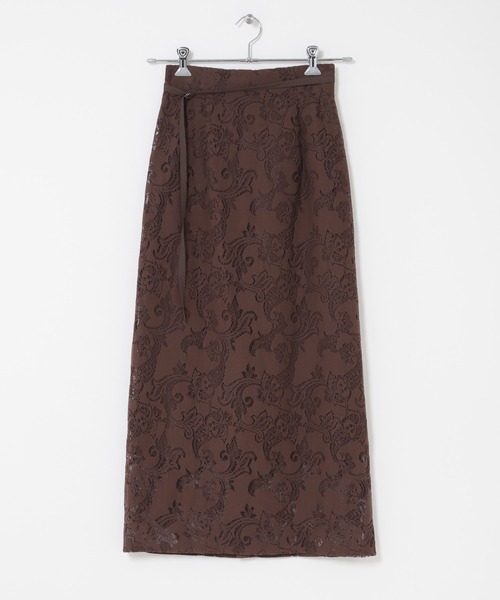 URBAN RESEARCH ROSSO WOMEN（アーバンリサーチ　ロッソ）の「ラッセルレーススカート（スカート・レディース・ブラウン/オフホワイト・FREE）」の19枚目の写真