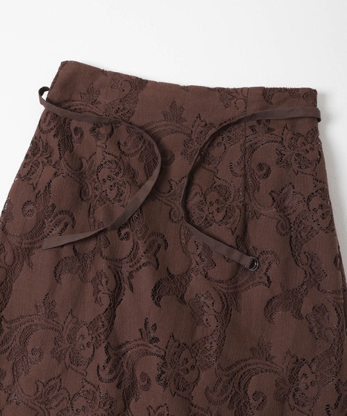 URBAN RESEARCH ROSSO WOMEN（アーバンリサーチ　ロッソ）の「ラッセルレーススカート（スカート・レディース・ブラウン/オフホワイト・FREE）」の20枚目の写真