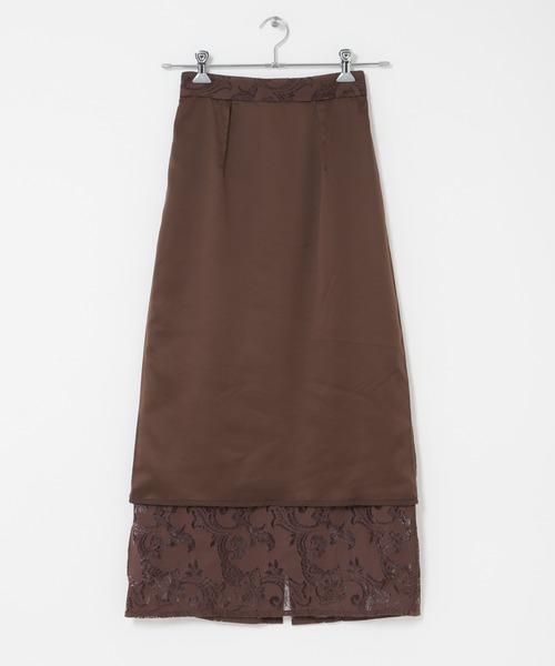 URBAN RESEARCH ROSSO WOMEN（アーバンリサーチ　ロッソ）の「ラッセルレーススカート（スカート・レディース・ブラウン/オフホワイト・FREE）」の22枚目の写真