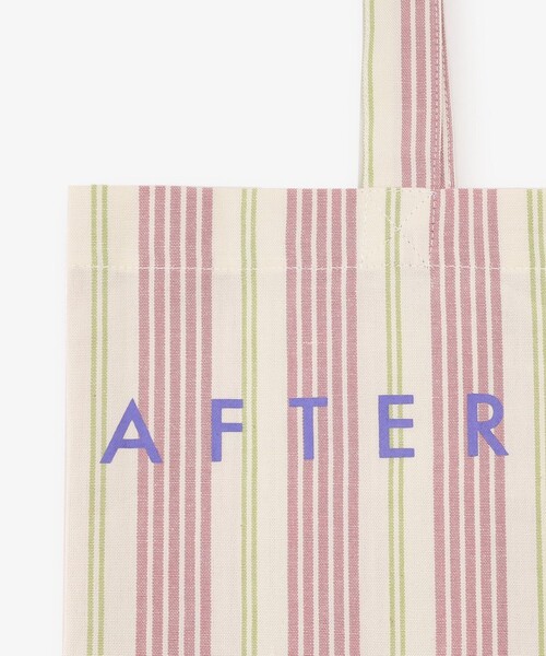 Afternoon Tea（アフタヌーンティー）の「ストライプトートバッグM（トートバッグ・レディース・ピンク・ONE SIZE）」の5枚目の写真