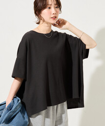 限定展開 ミニ ワッフル ショート ラウンド 半袖 Tシャツ