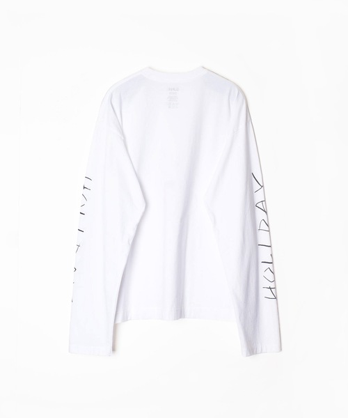 HOLIDAY(ホリデイ)の「SUPER FINE L/S T-SHIRT (SUZUME) スーパーファインロングスリーブTシャツ (スズメ)(Tシャツ/カットソー・レディース・ホワイト・XL)」の2枚目の写真