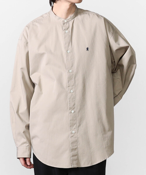 GYMPHLEX(ジムフレックス)の「Gymphlex | バンドカラー長袖シャツ SOLID MEN(シャツ/ブラウス・メンズ・チャコール/ブラウン系その他2・L/M)」の7枚目の写真