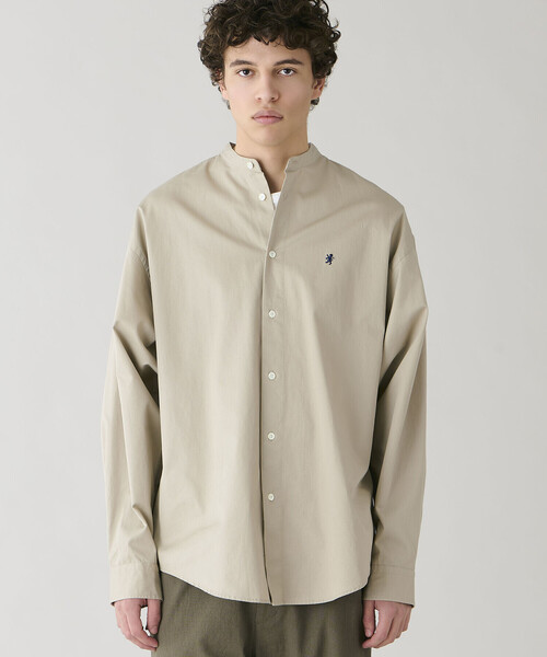 GYMPHLEX(ジムフレックス)の「Gymphlex | バンドカラー長袖シャツ SOLID MEN(シャツ/ブラウス・メンズ・チャコール/ブラウン系その他2・L/M)」の5枚目の写真