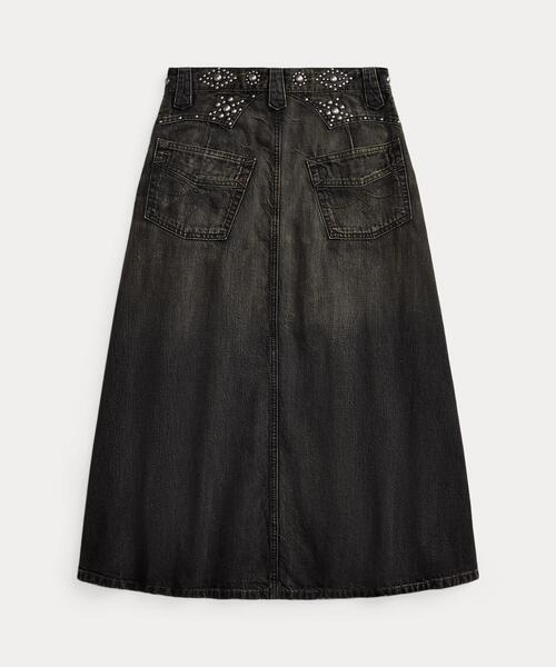 RRL(ダブル アール エル)の「スタデッド デニム スカート(デニムスカート・レディース・ブラック系1・28/27/26/25/24)」の6枚目の写真
