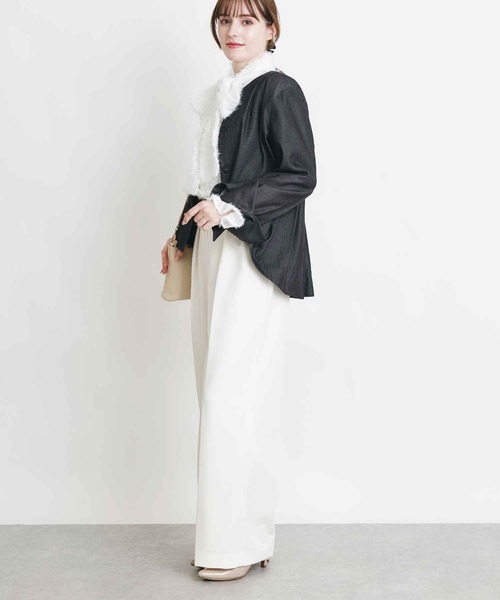 PICCIN（ピッチン）の「ボックスタックデニムブルゾン（ブルゾン・レディース・ブラック/ブルー・M）」の16枚目の写真