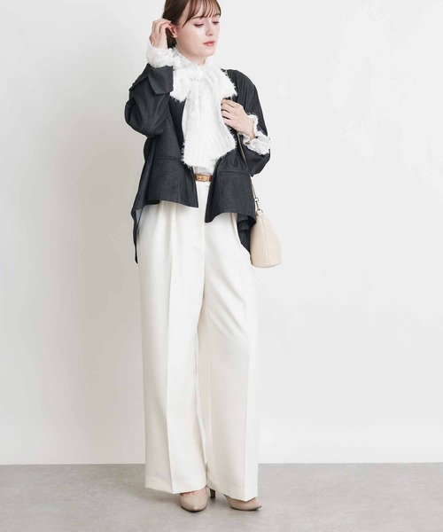 PICCIN（ピッチン）の「ボックスタックデニムブルゾン（ブルゾン・レディース・ブラック/ブルー・M）」の18枚目の写真