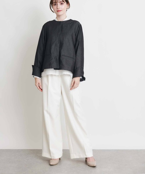 PICCIN（ピッチン）の「ボックスタックデニムブルゾン（ブルゾン・レディース・ブラック/ブルー・M）」の20枚目の写真