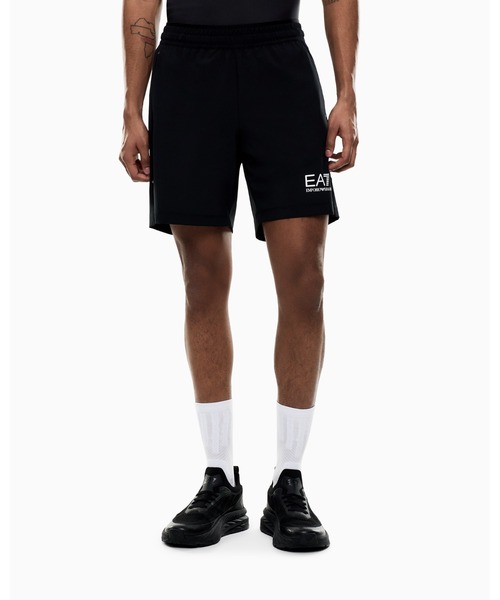 EMPORIO ARMANI EA7(エンポリオアルマーニイーエーセブン)の「<オンライン限定>【エンポリオ アルマーニ EA7】Tennis Pro ショートパンツ VENTUS7テクニカルファブリック(その他パンツ・メンズ・ブラック/ホワイト・SMALL/MEDIUM/LARGE/X-SMALL/XX-LARGE/X-LARGE)」の1枚目の写真