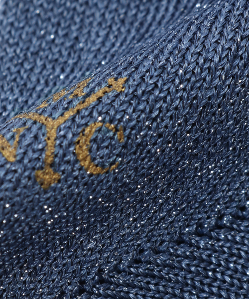 JOURNAL STANDARD（ジャーナルスタンダード）の「別注【MARCOMONDE / マルコモンド】 glitter ribbed socks JSSP（ソックス/靴下・レディース・ブルー/ゴールド/ブラウン・FREE）」の6枚目の写真