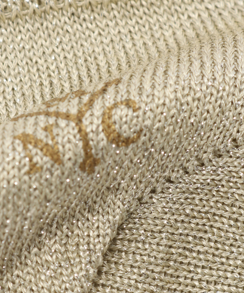 JOURNAL STANDARD（ジャーナルスタンダード）の「別注【MARCOMONDE / マルコモンド】 glitter ribbed socks JSSP（ソックス/靴下・レディース・ブルー/ゴールド/ブラウン・FREE）」の7枚目の写真